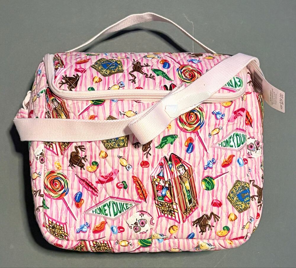 Vera Bradley Harry Potter Honeydukes Lunch Box Crossbody Bag Cooler NWT Pink